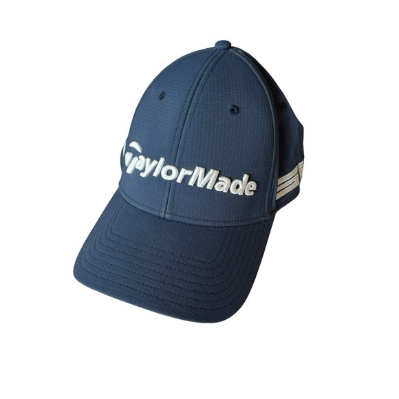 TaylorMade Golf Tour SIM TP5 Hat - Navy Blue- Adjustable - Hook & Loop Golf Hat - Picture 1 of 8